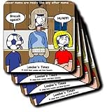 Londons Times Funny Society Cartoons - Soccer Moms - Coasters