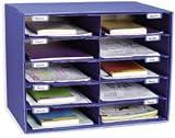 PAC001309 - Mail Box, 10 Slots, 12-1/2x10x3 Slots, Blue