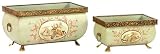 SI 84-0105 Set of 2 Coral Garden Planters