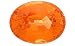 Jewelry : 9x7mm Oval Cut Spessartite Garnet Loose Gemstone