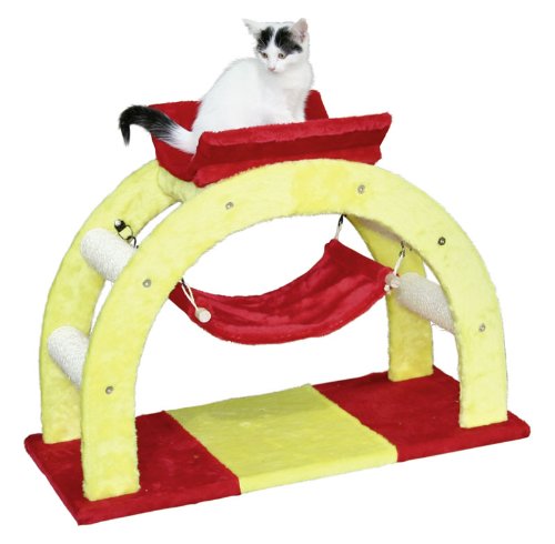 Kerbl Kratzbaum RIALTO gelb/rot 76 x 36 x 56 cm