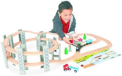 Imaginarium Timber Log Spiral Train Set (Age: 3 - 5 years) (Wooden train tracks and vehicles)