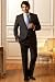 Info/Buy Collezione Wool Rich Single Breasted 2 Button Navy Stripe Jacket