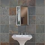 IMAGE OF Nutone S568N244SSSNP Studio V, Stainless Steel Medicine Cabinet with Mirror,Sati
