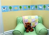 Grazing Buddies in Blue Wallcandy