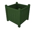 16" Recycled Earth-Friendly Outdoor Garden Flower Planter - Forest Green