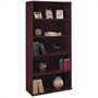 Bush Furniture Series C Open Double 5 Shelf Wood Bookcase in Mahogany