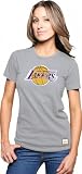 Los Angeles Lakers Womens Fashion Tee: Majestic Select Womens Grey Showtime Paramount Tee