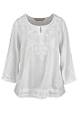 Avenue Plus Size Lotus Embroidered Blouse