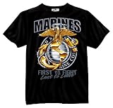 BLACK INK - MARINE GLOBE & ANCHOR T-SHIRT