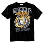 BLACK INK - MARINE GLOBE & ANCHOR T-SHIRT