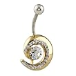 Circle Button Navel Body Jewelry Dangles Belly Ring