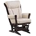 Dutailier Modern Sleigh Multiposition and Recliner Glider, Beige Microfiber