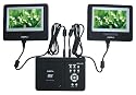 Sigmatek PDX 1300 Dual - Lecteur DVD DivX Portable 2 Ecrans Noir Mat