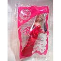 2008 McDonalds Happy Meal Toy Mattel Barbie Doll Around The World #1 Hollywood Barbie - Blonde Red Dress - Vintage Fast Food Collectible Action Figure & Wedding / Birthday Cake Topper Figurine MIP