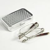 Fashion Design Spring Hinge Full Frames Clear Vision Folding Reading Eye Glasses & Case +3.00 Power