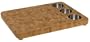 Totally Bamboo 3-Bowl Butcher Block Prep Board
