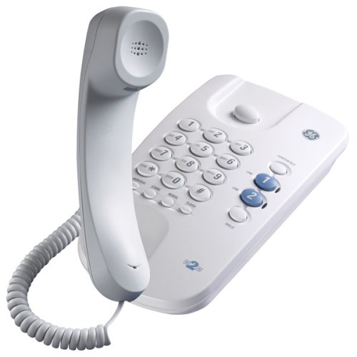 GE 29480GE1 2-Line Corded Telephone with 3-Way Call Conferencing