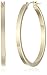 14k Yellow Gold Square Hoop Earrings, (1.2