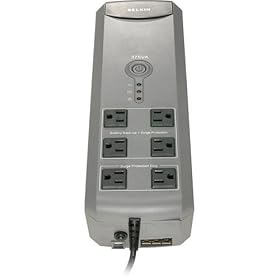 Belkin F6H375-USB 6-Outlet Battery Backup with Surge Protection by Belkin