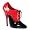 Black/Red Patent