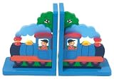 Fair Trade Wooden Bookends - Train
