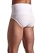 2(X)IST Men's High Waist Shapewear Form Contour Pouch Brief, White, Large
