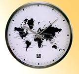 Map of the Earth Wall Clock