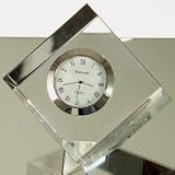 GEOMETRIC CRYSTAL CLOCK by Godinger