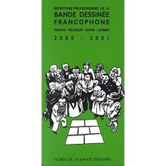 R�pertoire professionnel de la bande dessin�e francophone 2000-2001