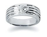 0.15 ctw. Woman's Round Diamond Wedding Band in Platinum