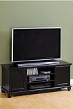 Harwick Wide-screen Tv Stand Wood-door Black