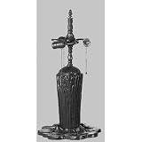 25 Inch Marshgrass Base/Posted 3Lt Clstr Lamp Bases And Fixture Hardware