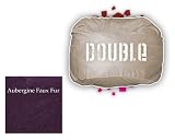 Comfort Sac Double Sac Aubergine Faux Fur By Elite Furniture