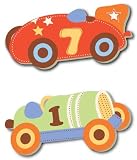 Kimberly Grant Zoom Cars 2 Piece Wall Art