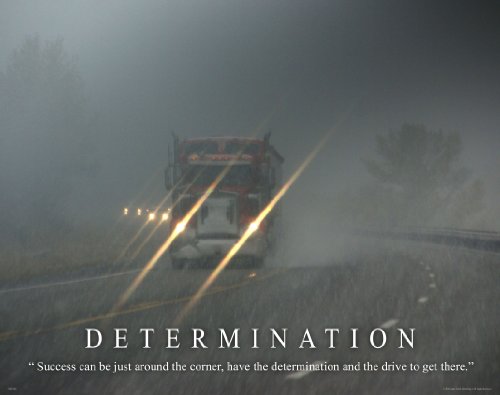 Semi Truck Driver Motivational Poster Art Print 11x14 Wall Decor Pictures