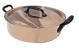 Mauviel M'Heritage M250C 6506.02 3.4-Quart Saut? Pan with Lid and Cast-Iron Handles Mauviel M'Heritage M250C 6506.02 3.4-Quart Saut? Pan with Lid and Cast-Iron Handles