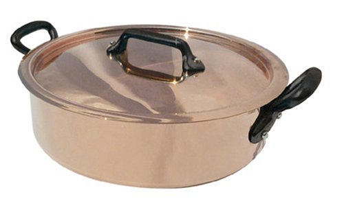 Mauviel M'Heritage M250C 6506.03 6.2-Quart Saut? Pan with Lid and Cast-Iron Handles