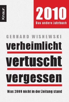 Produkt-Bild: Verheimlicht - vertuscht - vergessen: Was 2009 nicht in der Zeitung stand