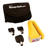 Motorcycle Disc Lock with LED Light and Carrying Case for Harley,Yamaha,Honda,Kawasaki,Suzuki, KTM, ATV, Dirt Bike, Cruiser, VStar, Gold Wing, GSXR, and CBR Motorcycles