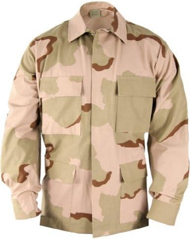 USA Military BDU Tri-Color Shirt Coat Desert Camouflage Size Extra Small Regular