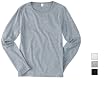 Anvil Knitwear - Ladies' Ringspun Cotton Ribbed Long Sleeve Scoop Neck T - shirt (1444)