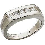 0.50Ct.T.W. Round Brilliant Cut Diamonds in Platinum Men's Band