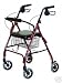 4-wheel Foldable Rollator /Folding Rolling Walker (Red) Image