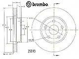 Brembo 25593 Front Disc Brake Rotor
