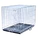Precision Pet Two-Door Great Crate, Medium/Large 4000, 36" x 23" x 26", Chrome