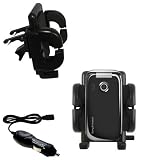 Sony Ericsson z610i Auto Vent Holder with Car Charger - Uses Gomadic TipExchange