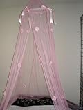Review OctoRose twin bed canopy / Pink with Daisies NEW BED Canopy Mosquito NET Crib Twin