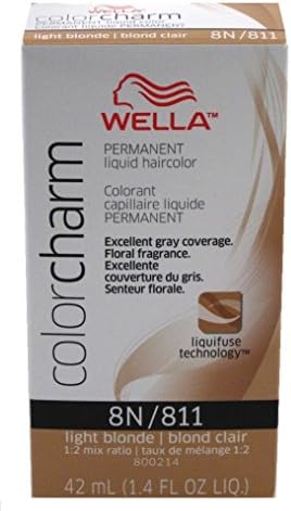 Wella Color Charm 8N/811 Light Blonde Permanent Liquid Hair Color Value Packs (12 pcs)