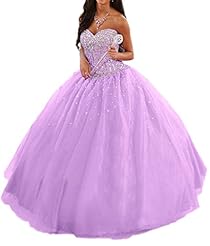 Sleeveless Crystal Satin/Tulle Floor Length  Sweetheart  Ball Gown Prom Dress/Quinceanera Dress 